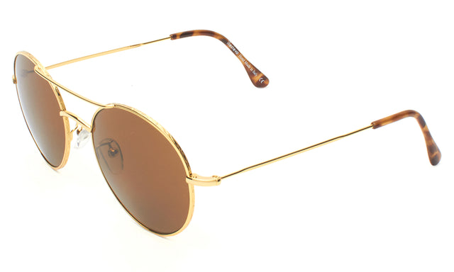 Hester Sunglasses side view in Gold / Brown