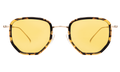 Front view of Hunter Ace Sunglasses in Tortoise/Gold/Honey See Through