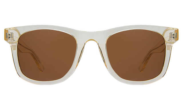 James Sunglasses front view in Champagne with Brown