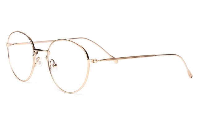  Jefferson Optical side view in Rose Gold Optical