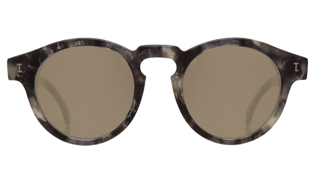 Leonard (Vintage) Sunglasses in Granite Light Gold Flat Mirror