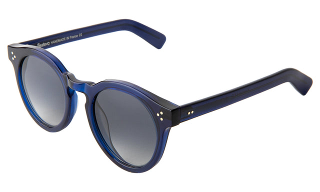 Leonard II E Sunglasses Side Profile in Navy / Grey Gradient