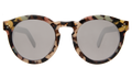 Front view of Leonard II E Sunglasses in Rainbow Tortoise/Black/Silver Mirror Gradient