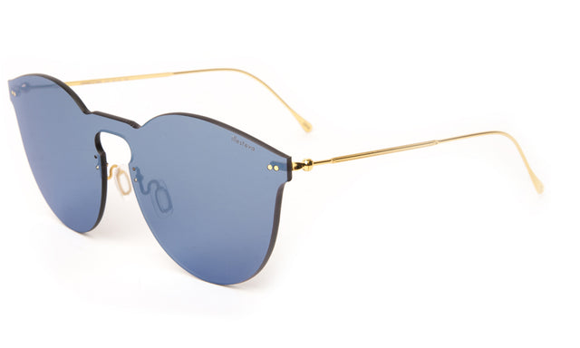  Leonard II Mask Sunglasses Side Profile in Cobalt Cobalt