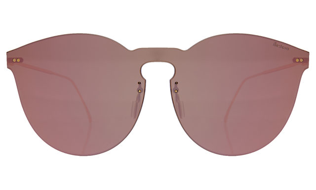 Leonard II Mask Sunglasses in Bright Rose with Bright Rose