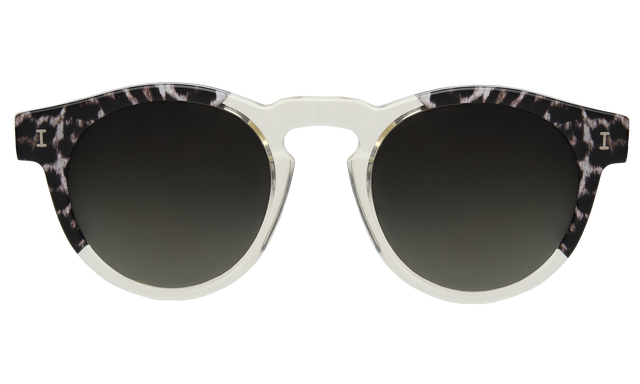 Leonard (Vintage) Sunglasses in Split Black Safari Grey