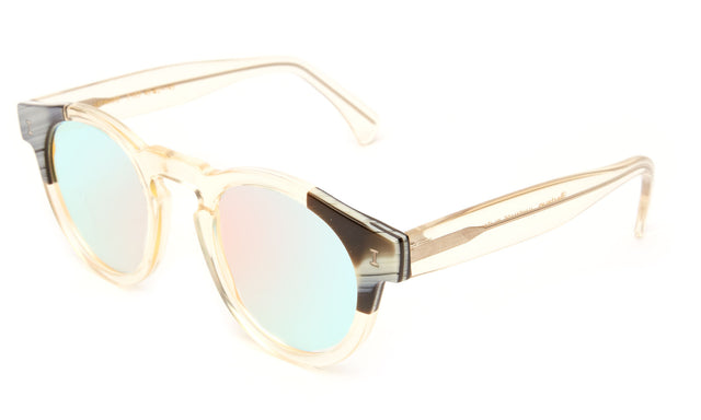 Leonard (Vintage) Sunglasses Side Profile in Split Horn Champagne Red Iridescent