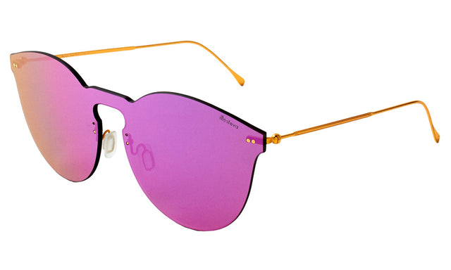  Leonard II Mask Sunglasses Side Profile in Pink Pink