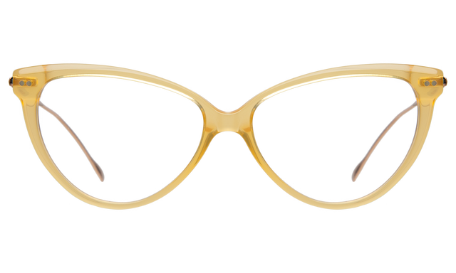 Adriana Optical front view in Light Yellow Optical