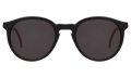 Front view of Lily Sunglasses in Matte Black/Red/Grey