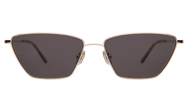 Lima Sunglasses front view in Gold Grey