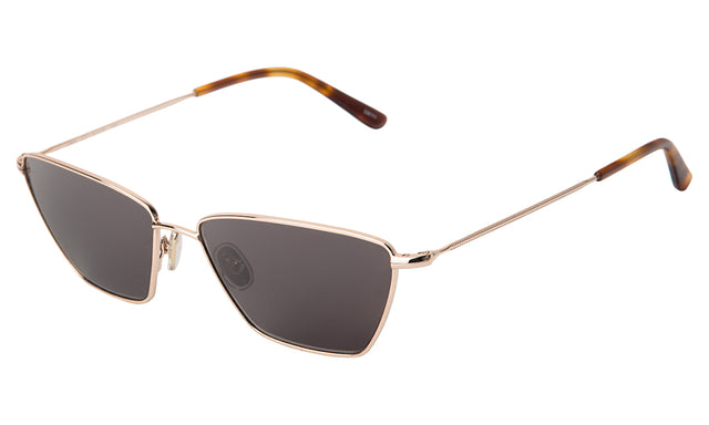 Lima Sunglasses side view in Gold Grey