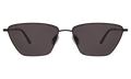 Front view of Lima Sunglasses in Matte Black/Grey