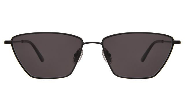 Lima Sunglasses front view in Matte Black Grey