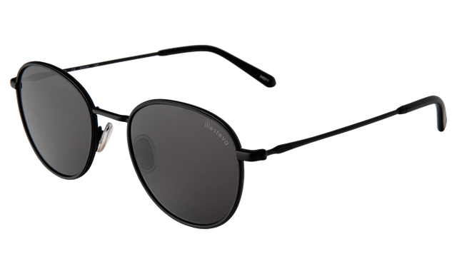 illesteva London Sunglasses London Sunglasses side view in Matte Black / Grey