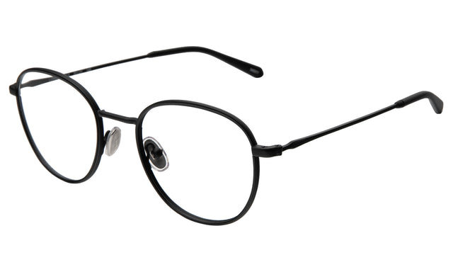 London Optical side view in Matte Black / Optical