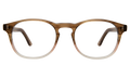 Front view of Lucas Optical in Blush Oak/Optical