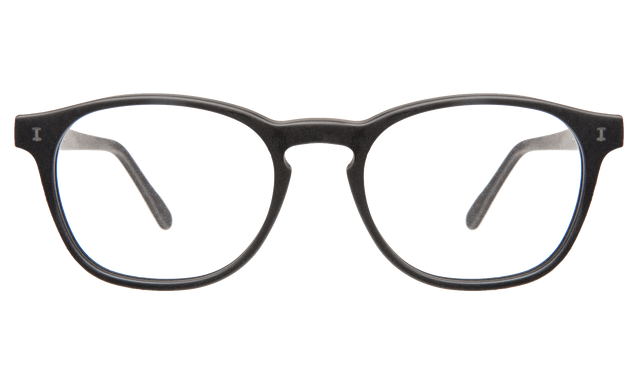 Lucas Optical front view in Matte Black Optical