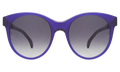 Front view of Mademoiselle Sunglasses in Purple/Grey