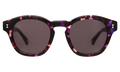 Front view of Madison Sunglasses in Berry Tortoise/Grey