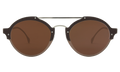 Front view of Malpensa Sunglasses in Bronze/Silver/Brown