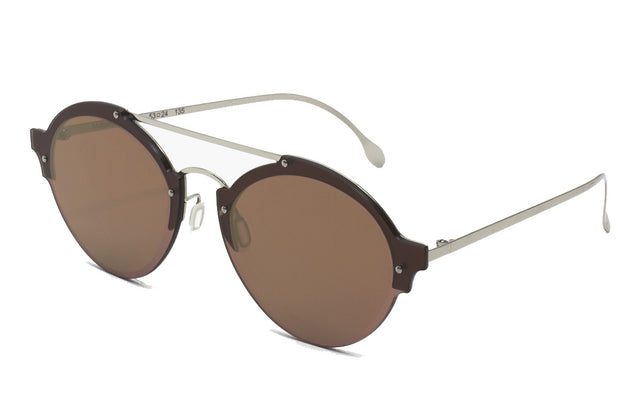 Malpensa Sunglasses side view in Bronze/Silver Brown