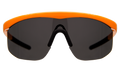 Front view of Managua Sunglasses in Neon Orange/Grey