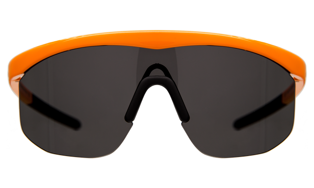 Managua Sunglasses side view in Neon Orange / Grey