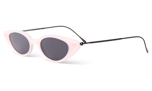  Marianne Sunglasses Side Profile in Pale Pink Gunmetal Grey Flat