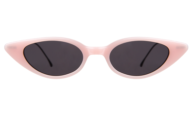 Marianne Sunglasses in Pale Pink Gunmetal Grey Flat