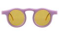 Front view of Marlene Sunglasses in Lilac/Creamsicle/Honey See Through
