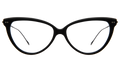 Front view of Adriana Optical in Black/Optical