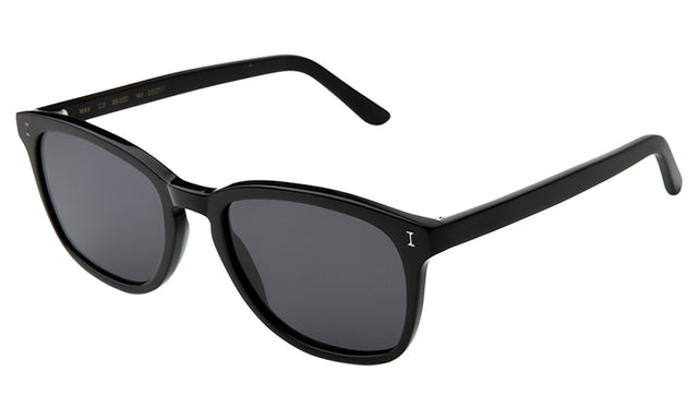 Max Sunglasses side view in Black Grey Flat