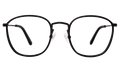 Front view of Mayfair Optical in Matte Black/Optical