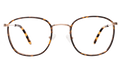 Front view of Mayfair Optical in Tortoise/Rose Gold/Optical