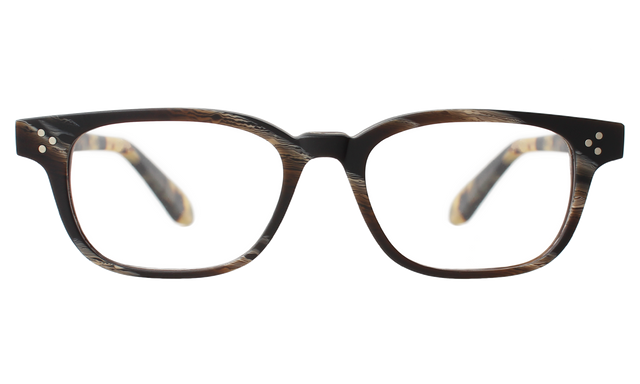 Meadow Optical front view in Matte Brown Marble Matte Tortoise with Optical