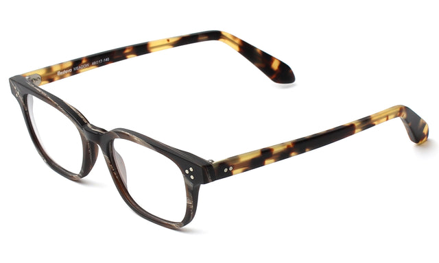 Meadow Optical side view in Matte Brown Marble Matte Tortoise / Optical