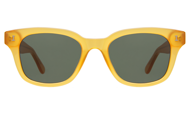 Melrose Sunglasses in Honey Gold with Olive Flat