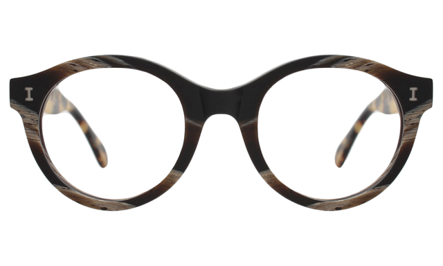 Michela Optical front view in Matte Brown Marble/Matte Tortoise Optical