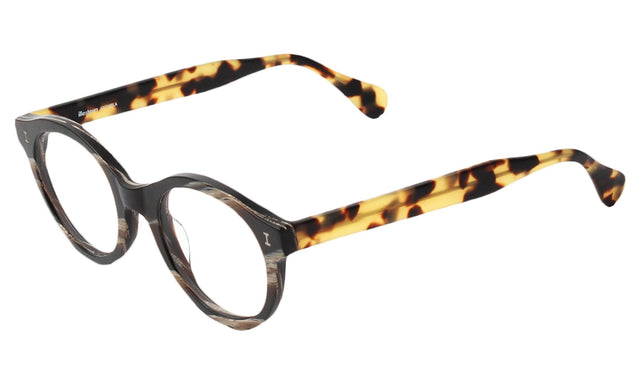 Michela Optical side view in Matte Brown Marble/Matte Tortoise Optical