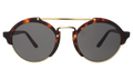 Front view of Milan II Sunglasses in Havana/Grey