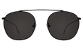 Front view of Mykonos II Sunglasses in Black/Grey Flat