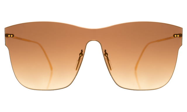 Newbury Mask Sunglasses in Gold Gradient Gold Gradient