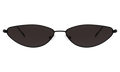 Front view of Nimbin Sunglasses in Matte Black/Grey Flat