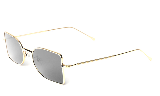  Nostrand Sunglasses side view in Gold / Grey