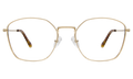 Front view of Orchard Optical in Gold/Optical