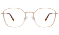 Front view of Orchard Optical in Rose Gold/Optical