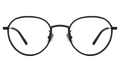 Front view of Oxford 52 Optical in Matte Black/Optical