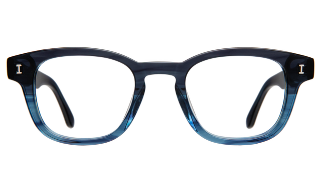 Pacific Optical front view in Aegean Blue Optical