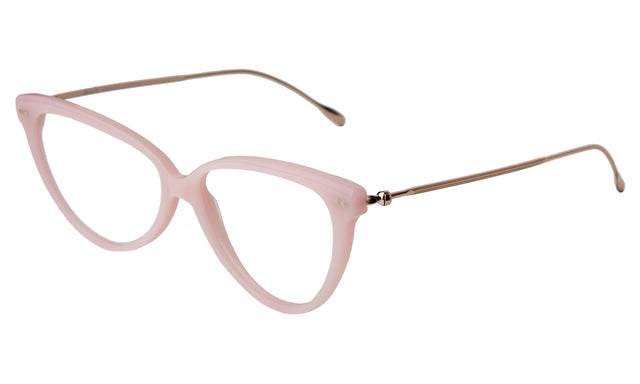 Adriana Optical side view in Pale Pink Optical